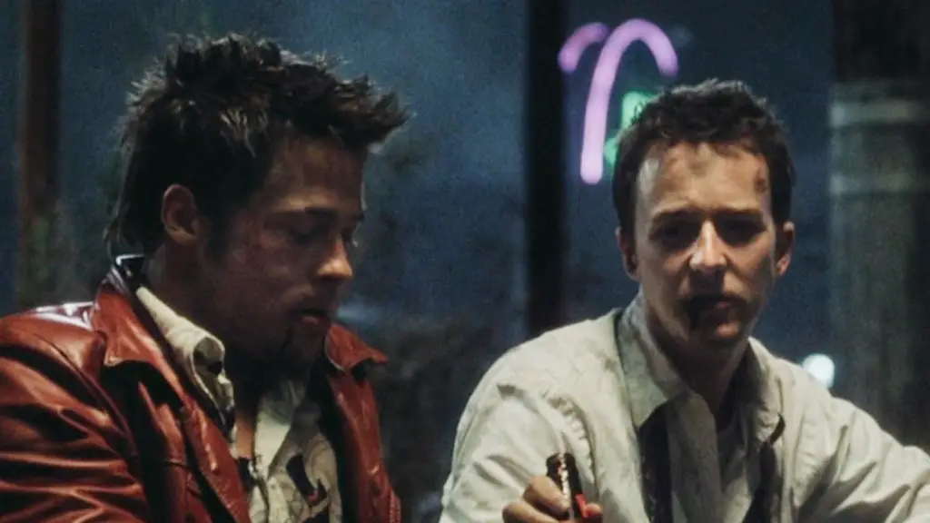 The duality of Tyler Durden explores fractured identity and societal rebellion.