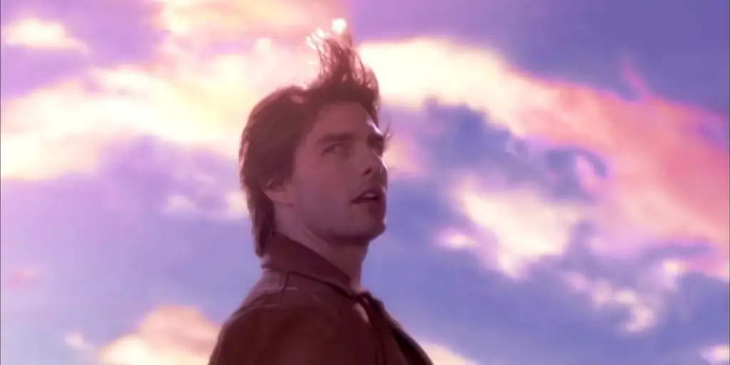 A dramatic moment in Vanilla Sky as David uncovers the truth of his existence