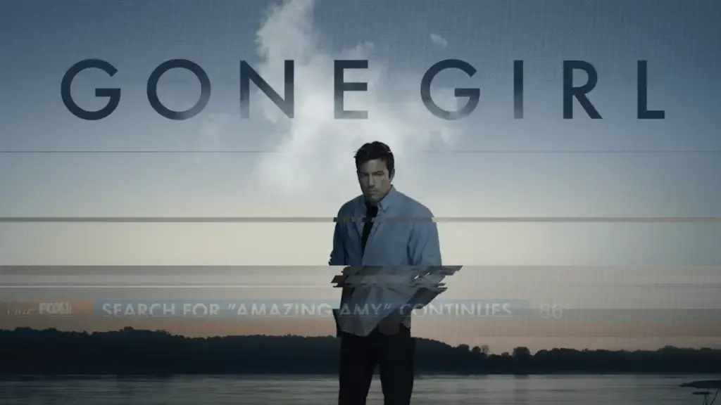 Gone Girl film poster featuring the main characters