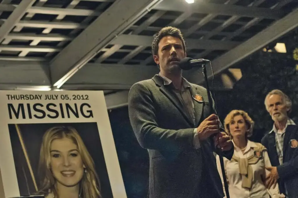 Media frenzy depicted in Gone Girl illustrating the impact of public perception