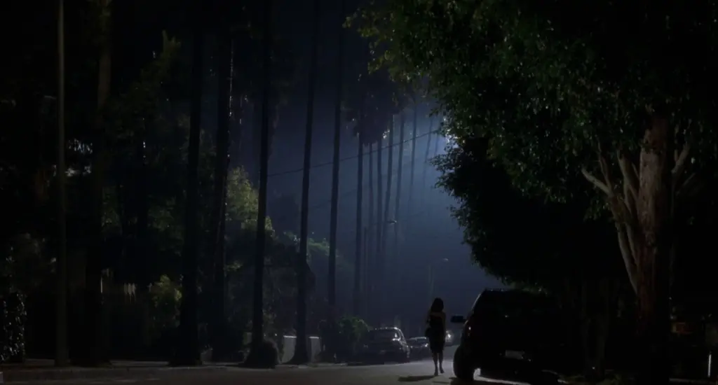 A scene capturing the mysterious ambiance of Mulholland Drive