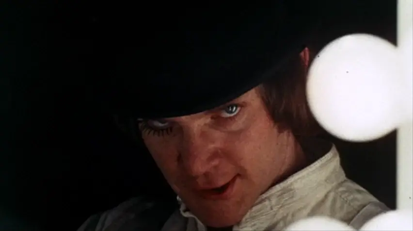 Alex DeLarge in a scene from A Clockwork Orange