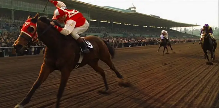 Red Pollard Riding Seabiscuit: The Underdog's Journey